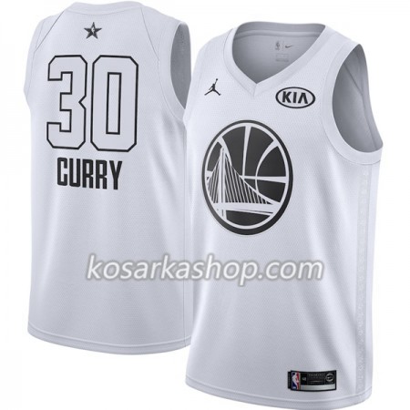 Dres Golden State Warriors Stephen Curry 30 2018 All Star Jordan Brand Bijela Swingman